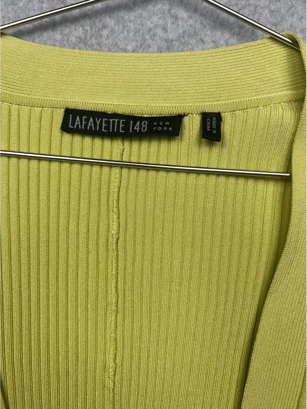 LAFAYETTE 148 Open Front Silk Knit Cardigan Womens Size L Minimalist